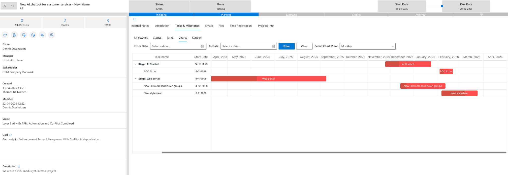 itsm360-project-app-in-teams-sharepoint